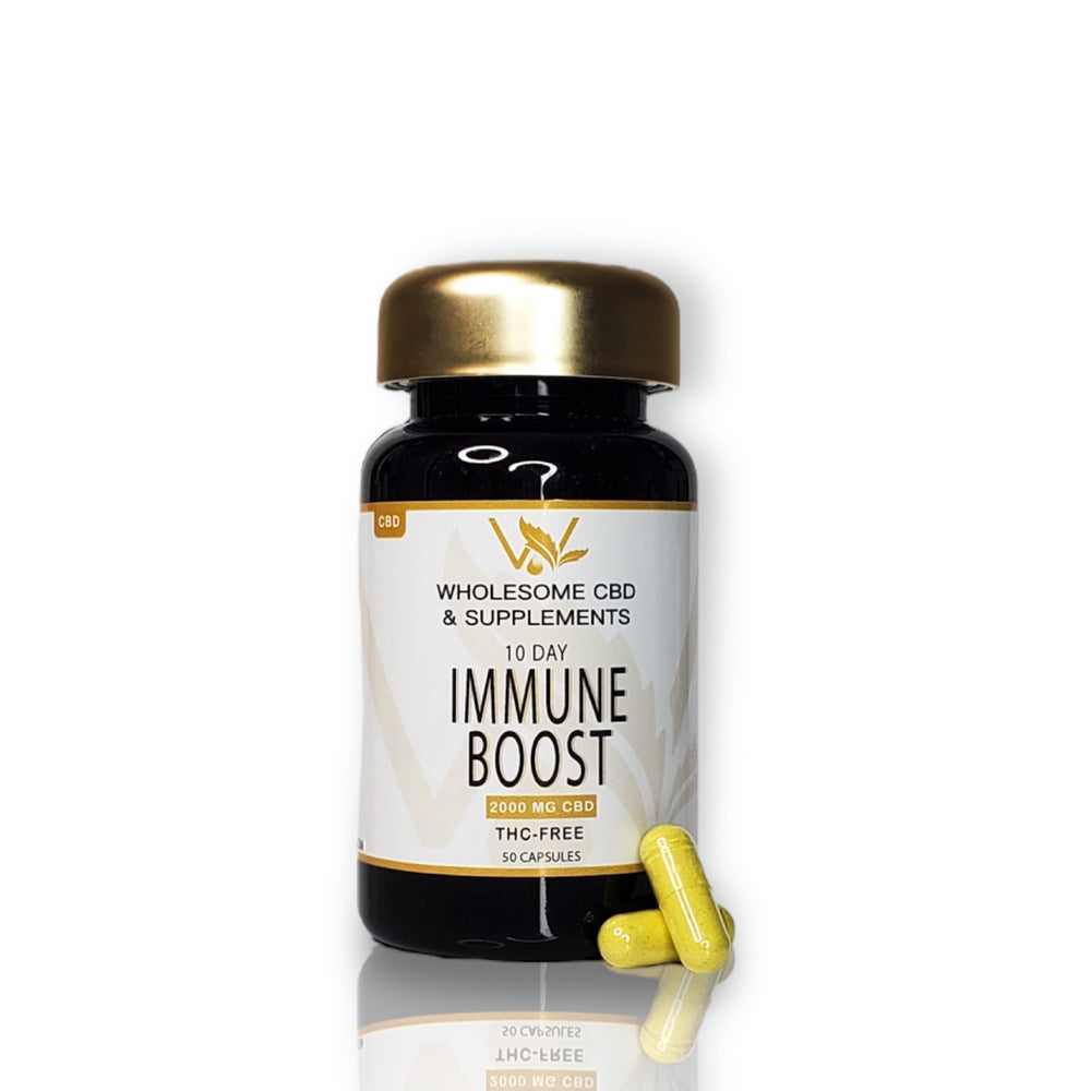 10 Day CBD Immune Boost Supplements + N.A.C.